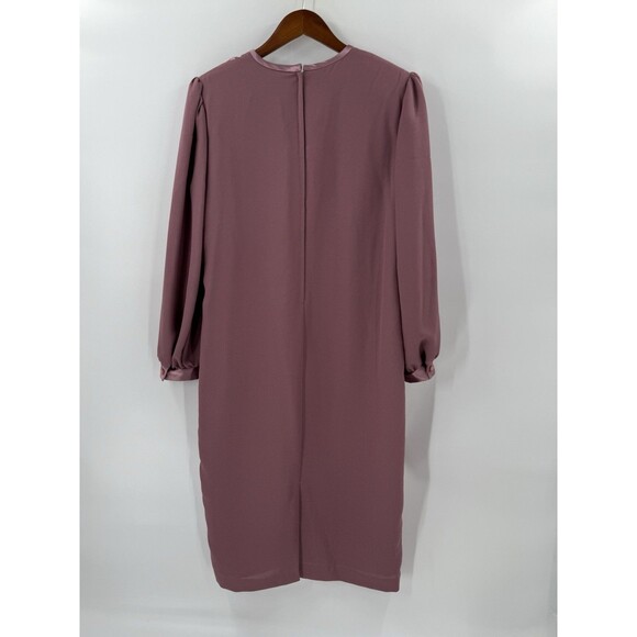 Vintage Florentine Mauve Pink Figure Flattering Dress Made in Canada Size 14 - Picture 8 of 11
